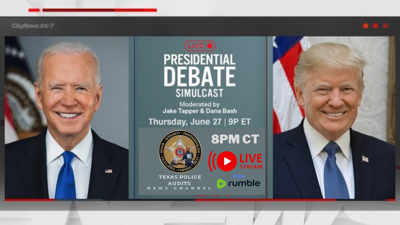 Live Presidential Debate: Biden & Trump Face Off in Atlanta, GA Tonight at 8pm CT