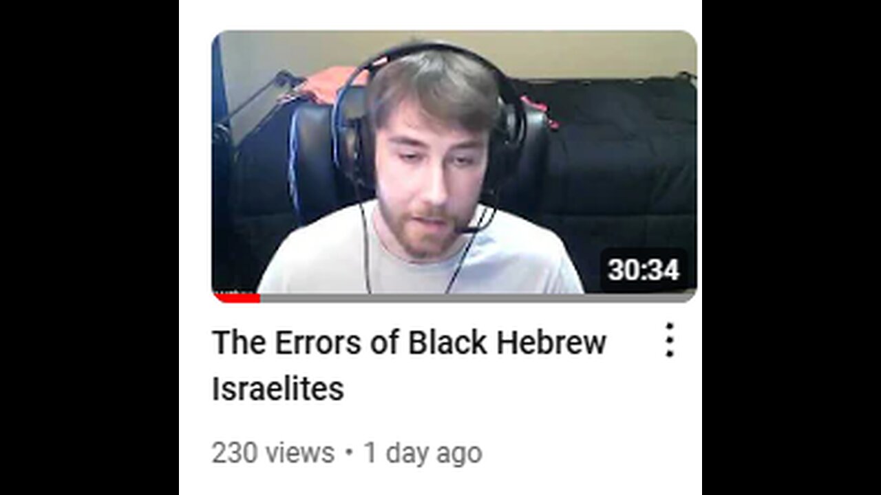 RE: THE ERRORS OF BLACK HEBREW ISRAELITES