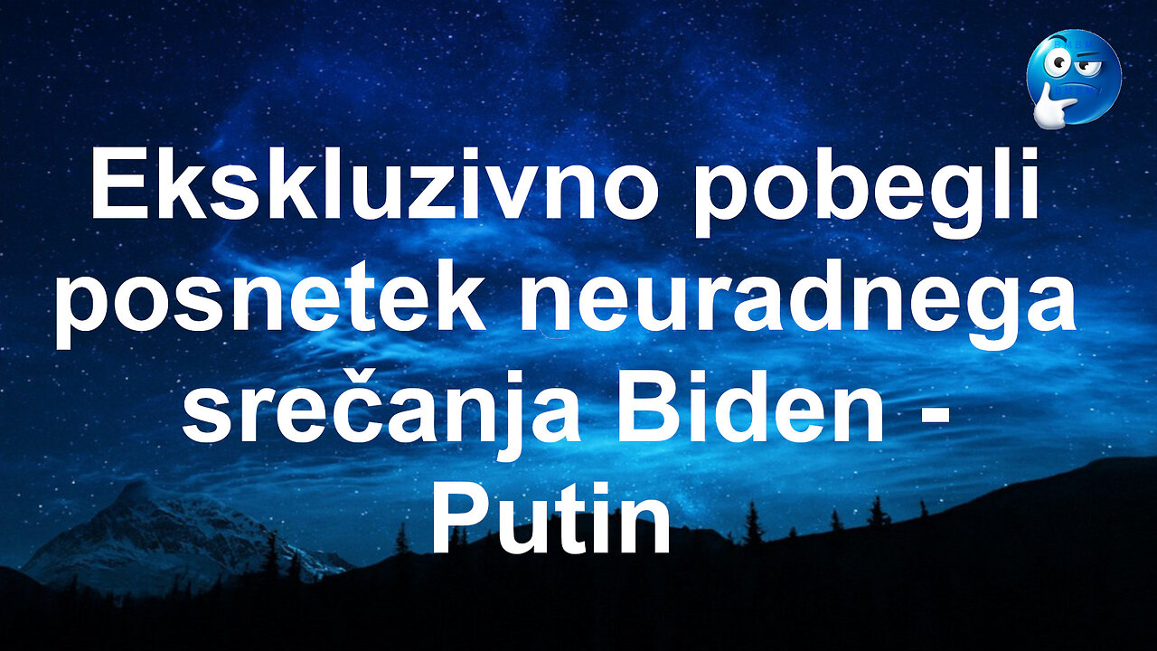 Neuradni posnetek srečanja Biden - Putin
