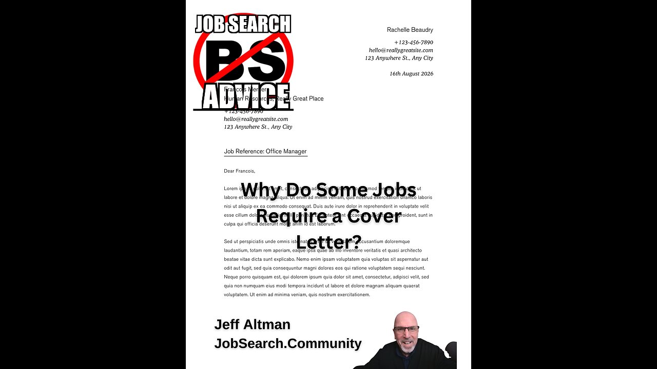 Why Do Some Jobs Require a Cover Letter?