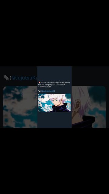 OFFICIEL- Akutami Gege déclare vouloir finir son Manga Jujutsu Kaisen ce 24 décembre 2023 !
