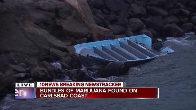 One person hurt, possible drug packages found after boat washes ashore in Carlsbad