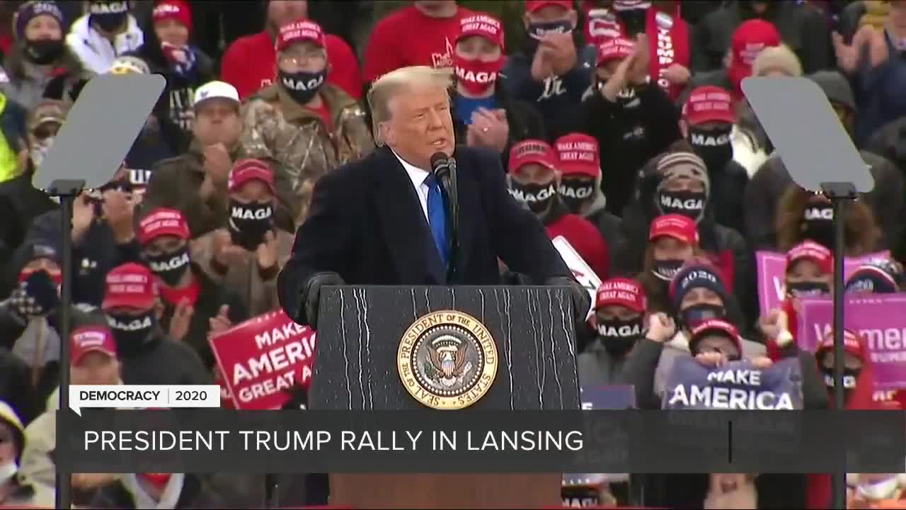 President Trump rally held in Lansing
