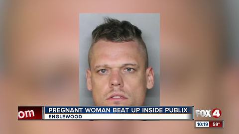 Man beats up pregnant woman inside Publix