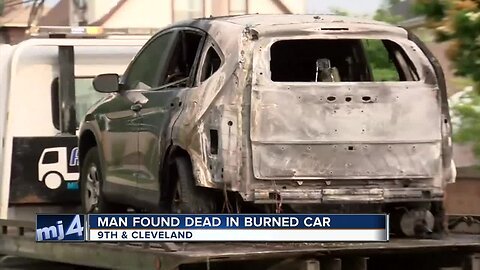 Man found dead in burned car in Milwaukee