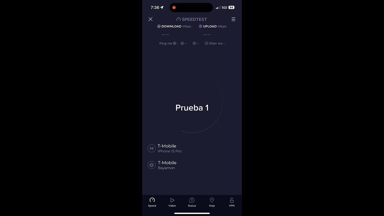 Tmobile Internet speedtest in Puerto Rico Adjuntas