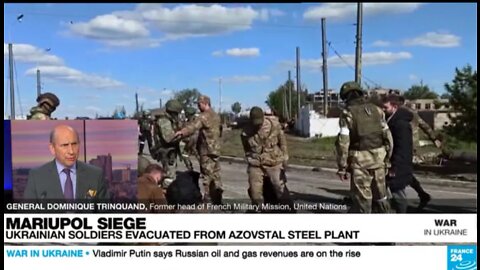 Ukrainian soldier's evacuated from azovstal steel plant