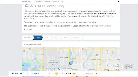 Hillsborough County survey looking for input on COVID-19 vaccines