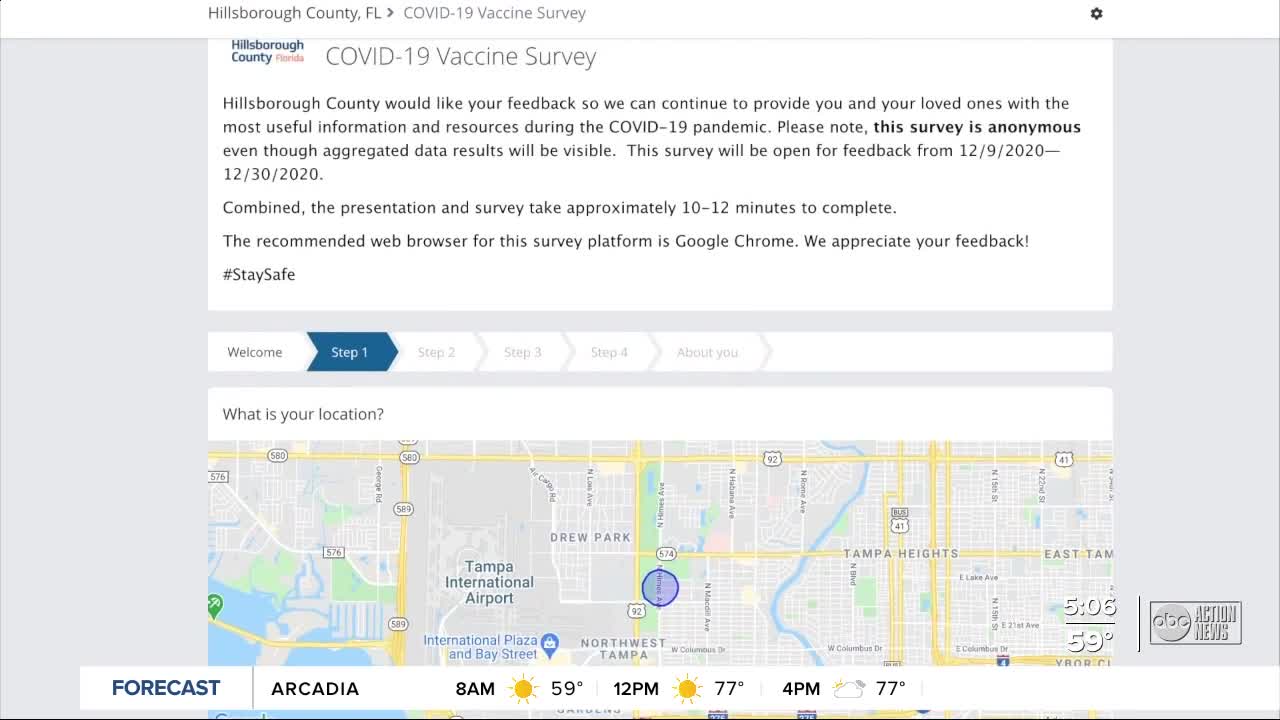 Hillsborough County survey looking for input on COVID-19 vaccines