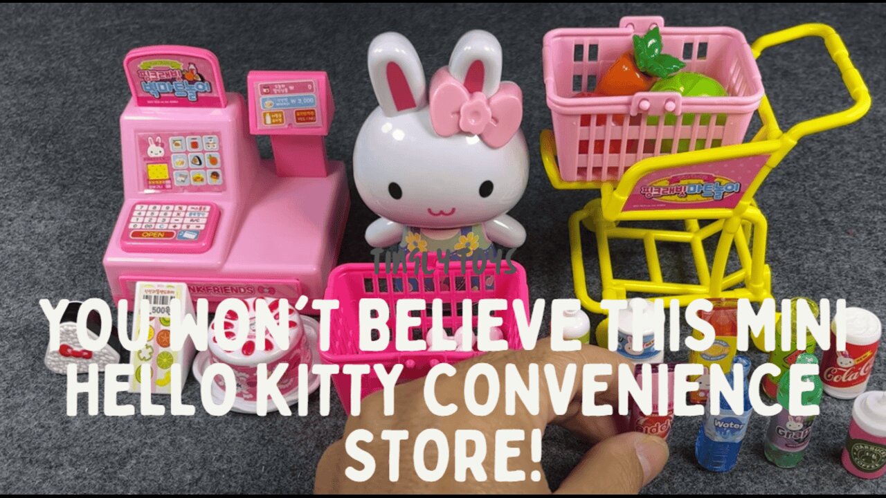 You Won't Believe This Mini Hello Kitty Convenience Store! Cutest ASMR Unboxing Yet!