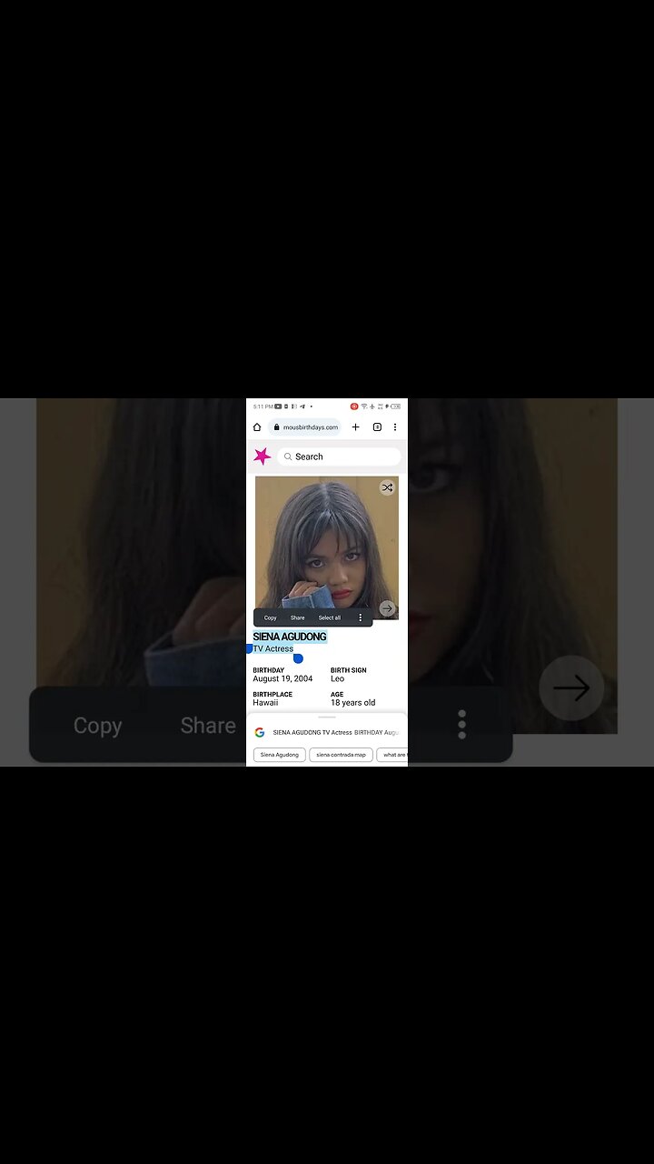 HAPPY 18 BIRTHDAY SIENA AGUDONG TV Actress