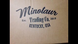 Mystery box from Minotaur trading company unboxing
