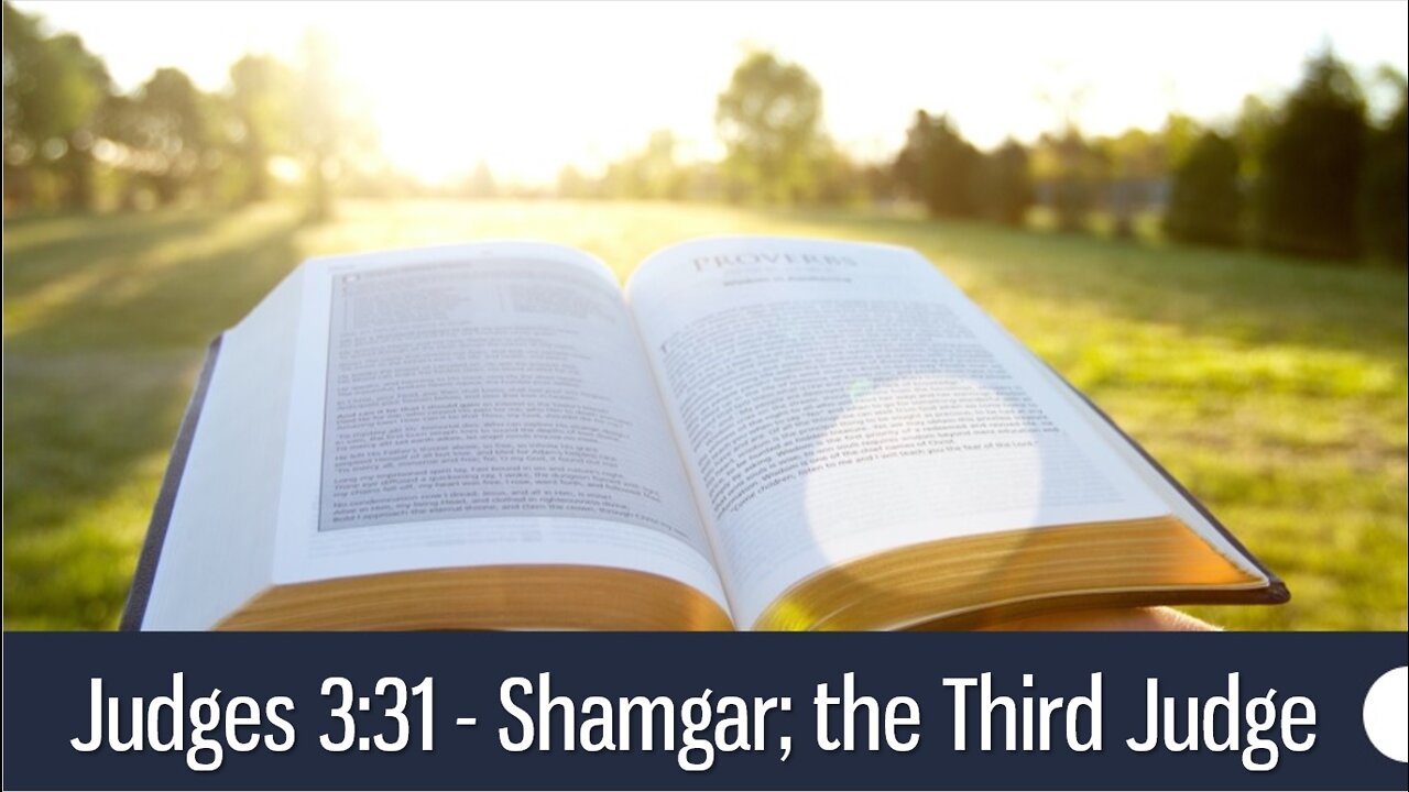 Judges 3:31 - Shamgar; the Third Judge