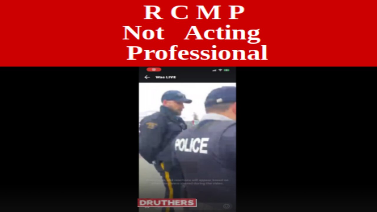 Sam Field speaking with RCMP at Nova Scotia/New Brunswick Border.