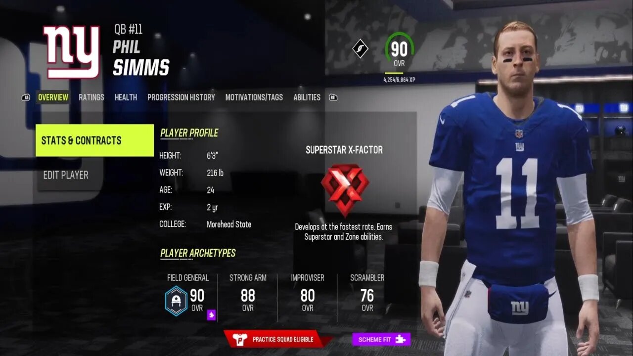 How To Create Phil Simms Franchise Roster Madden 23