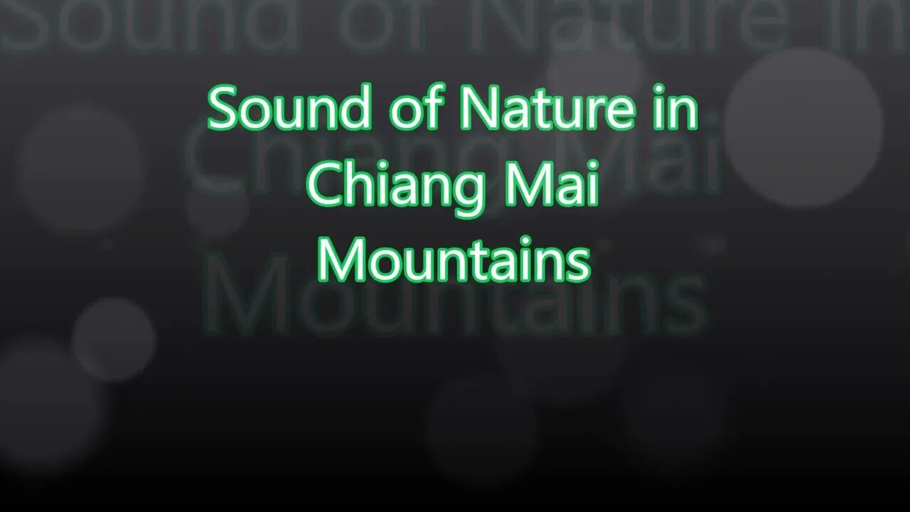 sounds of nature in Chiang Mai mountains area during night time.