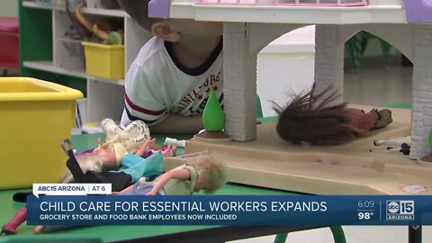 Child care for essential workers expands