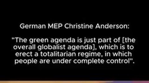 MEP Christine Anderson KNOWS THE TRUTH... 15 MINUTE CITIES ARE REALLY 15 MINUTE GETTO'S...