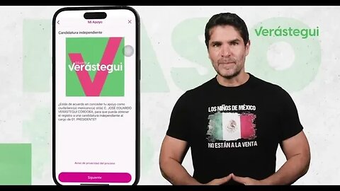 Eduardo Verástegui guía tutorial para firmar. Juntos logremos su candidatura!