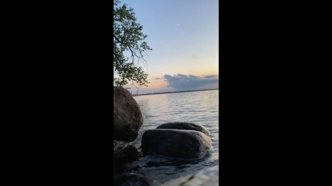 Minnesota lake sunset