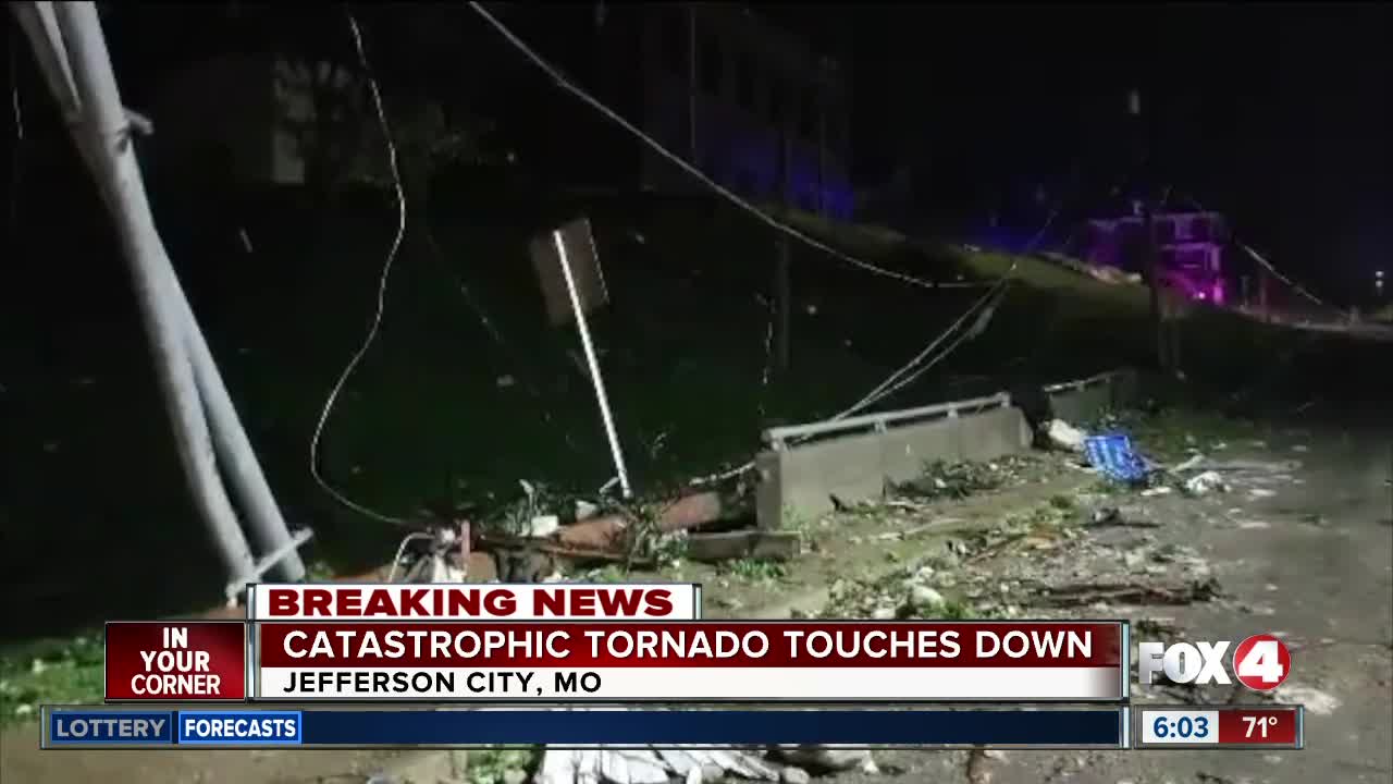 Catastrophic tornado touches down in Missouri