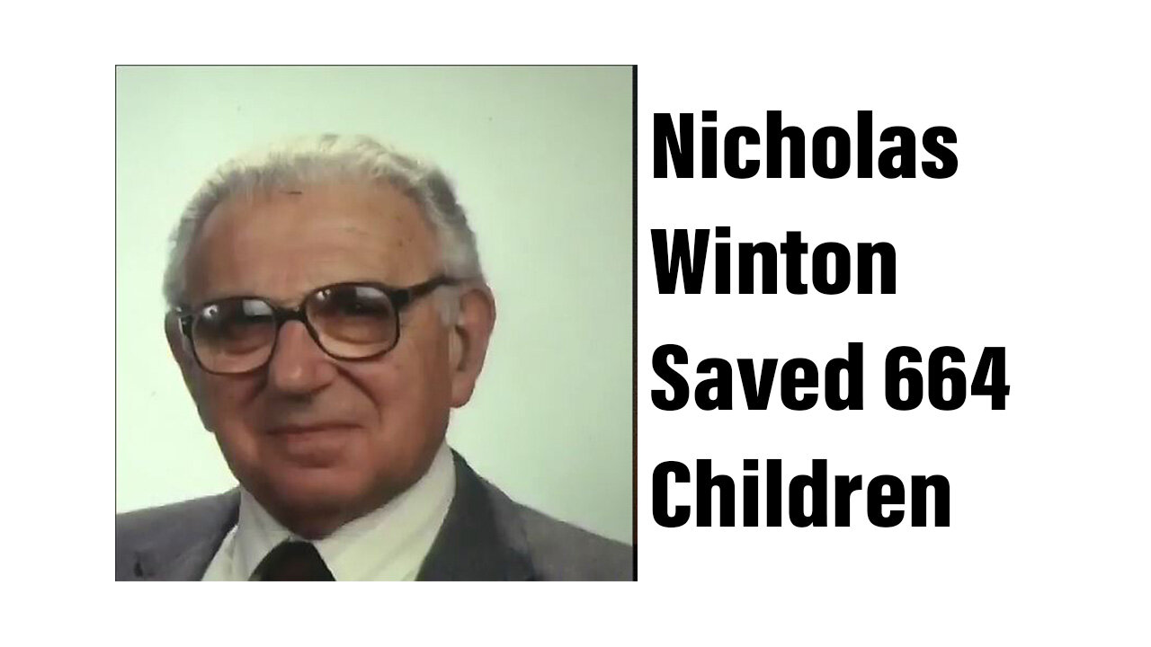 English Stockbroker Nicholas Winton Saved 664 Children (Dan Scavino Tweeted This Video)