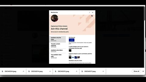 Membership to channel only .99 cents, please join for special treatment; all video content available