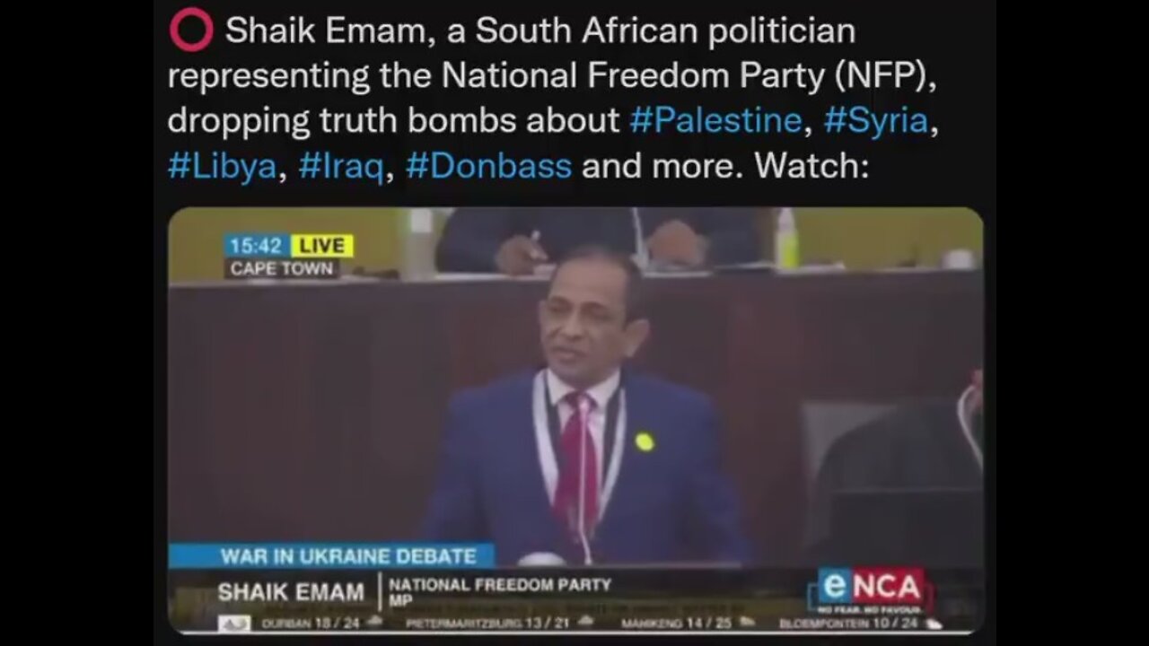 South African MP Shaik Emam Spills The Truth About The Satanism in USA! [29.04.2022]