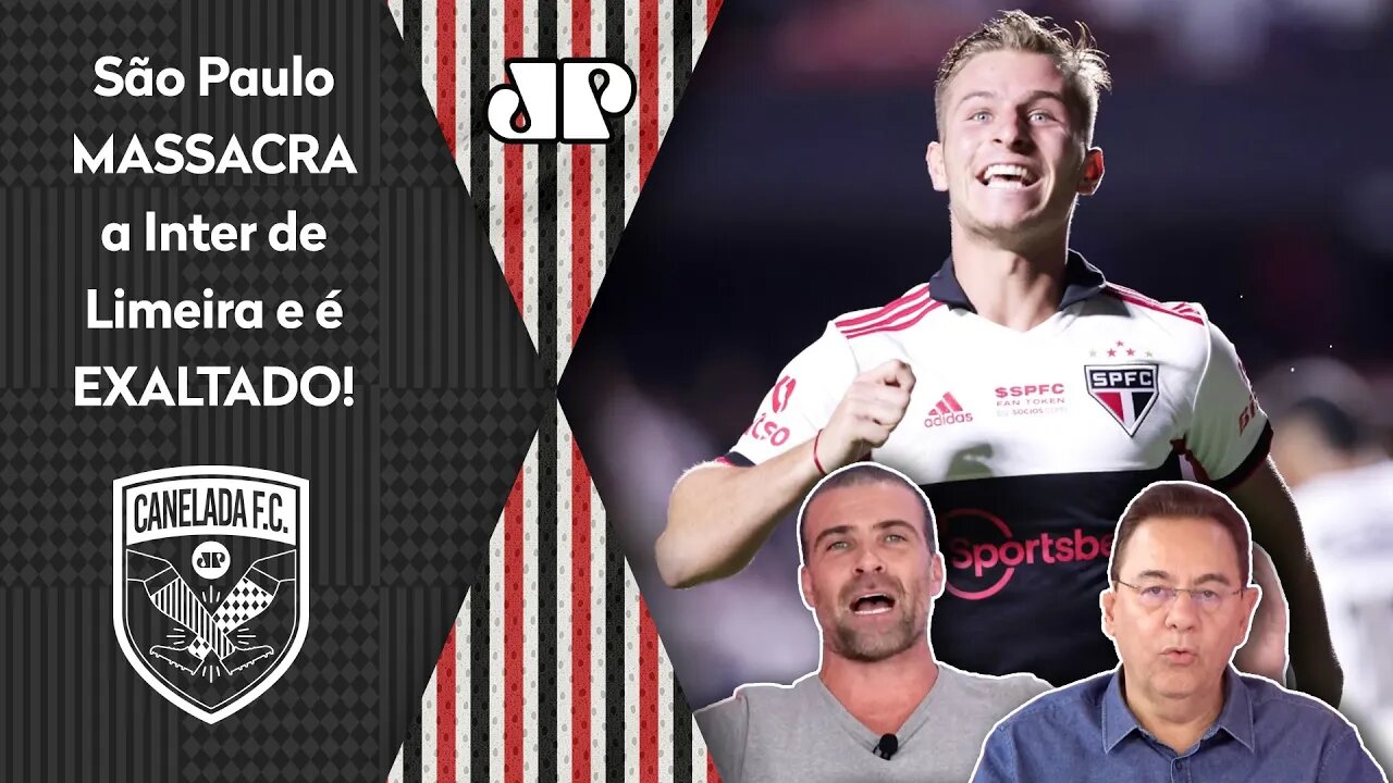 "O São Paulo MERECE ELOGIOS! METEU 5 e DÁ PRA NOTAR que..." GOLEADA na Inter de Limeira é EXALTADA!