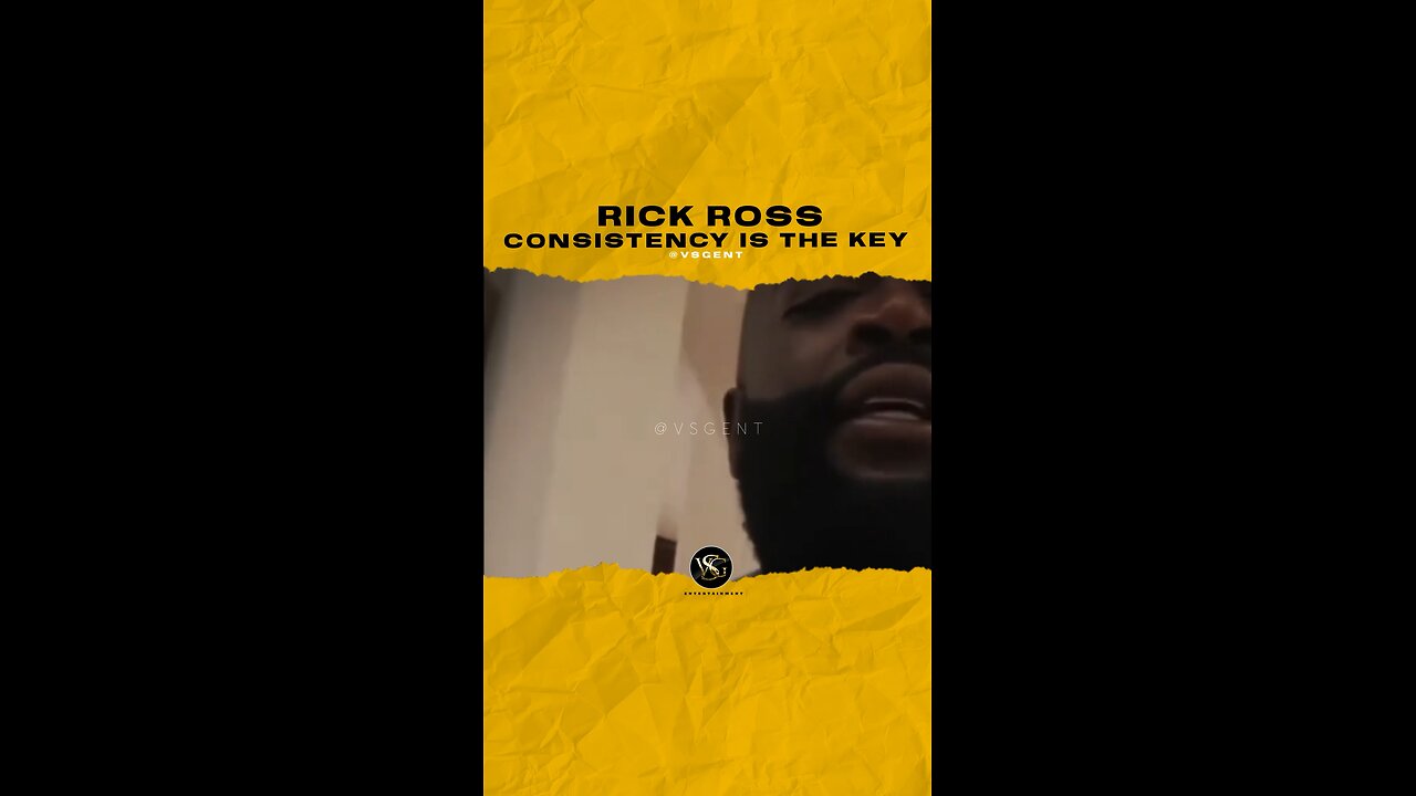 #rickross Consistency is the 🔑to success