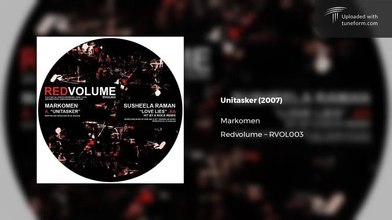 Markomen - Unitasker (Redvolume | RVOL003) [Deep Dubstep]