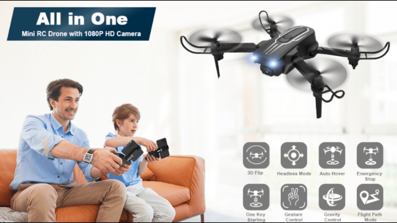 Mini Drone with Camera for Adults Kids