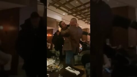 Brock Lesnar SLAMS JACKASS STAR WEE MAN Through Restaurant Table