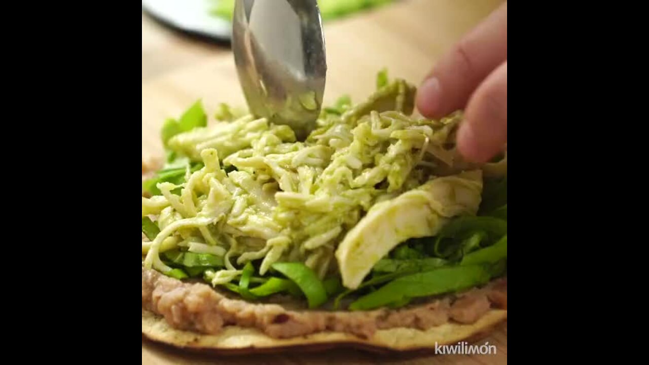 Cilantro Chicken Tostadas