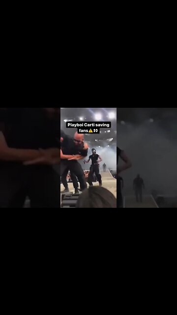 Different angle of Playboi Carti SAVING fan😱👀