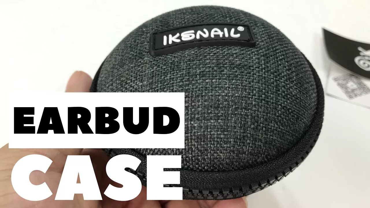 Hardsided Canvas Earbud Zippered Travel Case by Iksnail Review