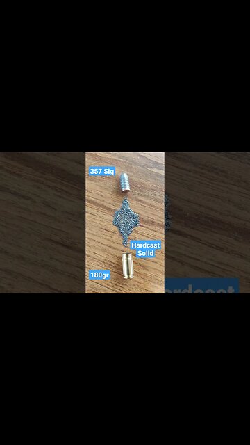 Dissection Series - Rare 357Sig Ammo - DoubleTap 180gr Hardcast Solid - Like and Subscribe #shorts