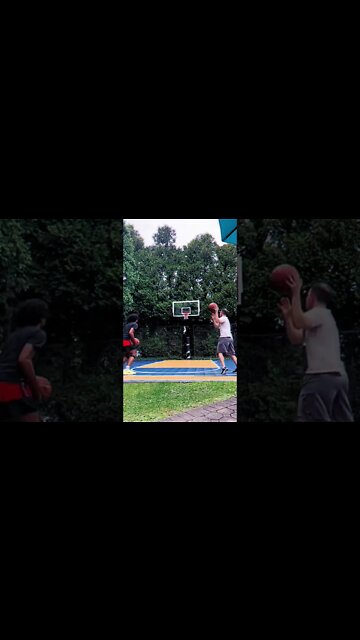 How many tries would this take you? We only needed one! 🏀🔥 #basketball #basketballchallenge