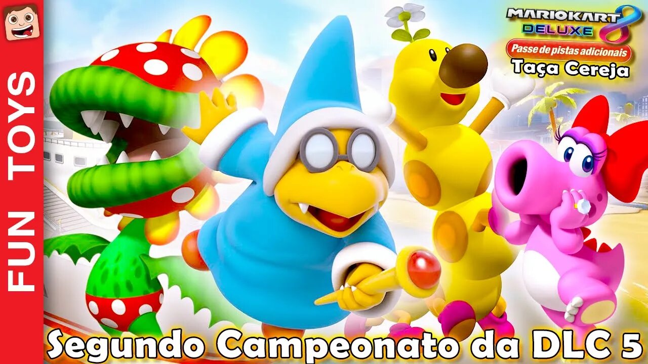 Quatro Jogadores no Segundo Campeonato da 5ª DLC do MARIO KART 8 Deluxe 🏁 Taça CEREJA! 🍒