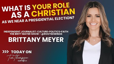 What is your role as a Christian as we head into a Presidential Election?