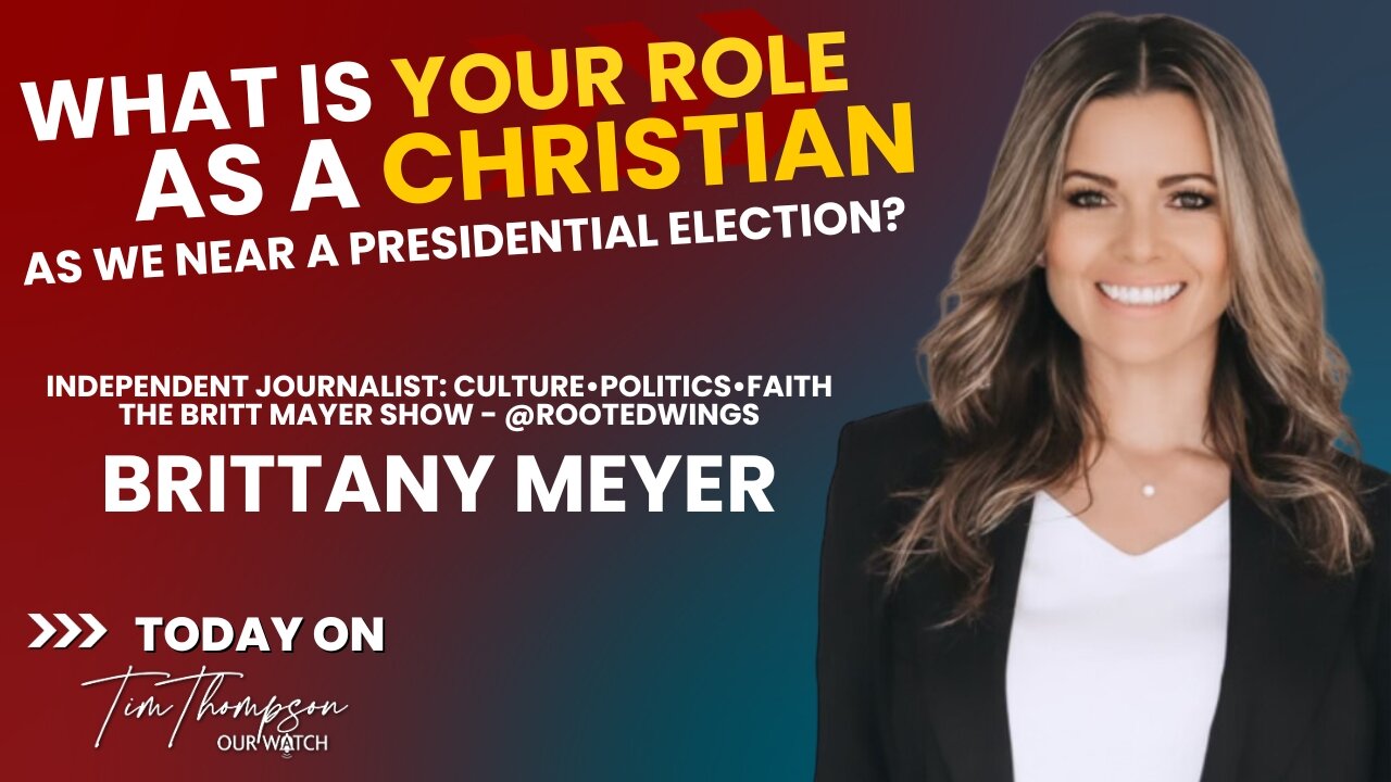 What is your role as a Christian as we head into a Presidential Election?