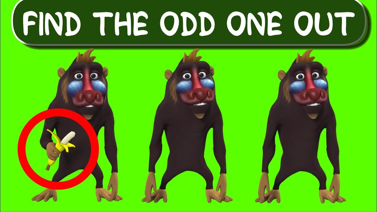 Find the ODD ONE out game | Brain Puzzle | Eye Test | Quiz