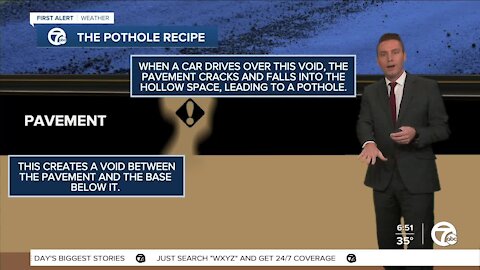 Metro Detroit weather the perfect recipe for potholes over the next few days