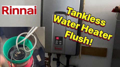 How To Properly Flush A Tankless Water Heater! #plumbing #rinnai