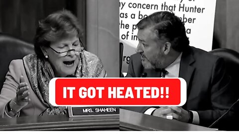 Watch Senator Shaheen Blocking Ted Cruz From Asking Questions Regarding The Biden Corruption