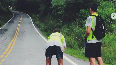 2 men rollerblading from Boston to Michigan for charity make stop in Cleveland