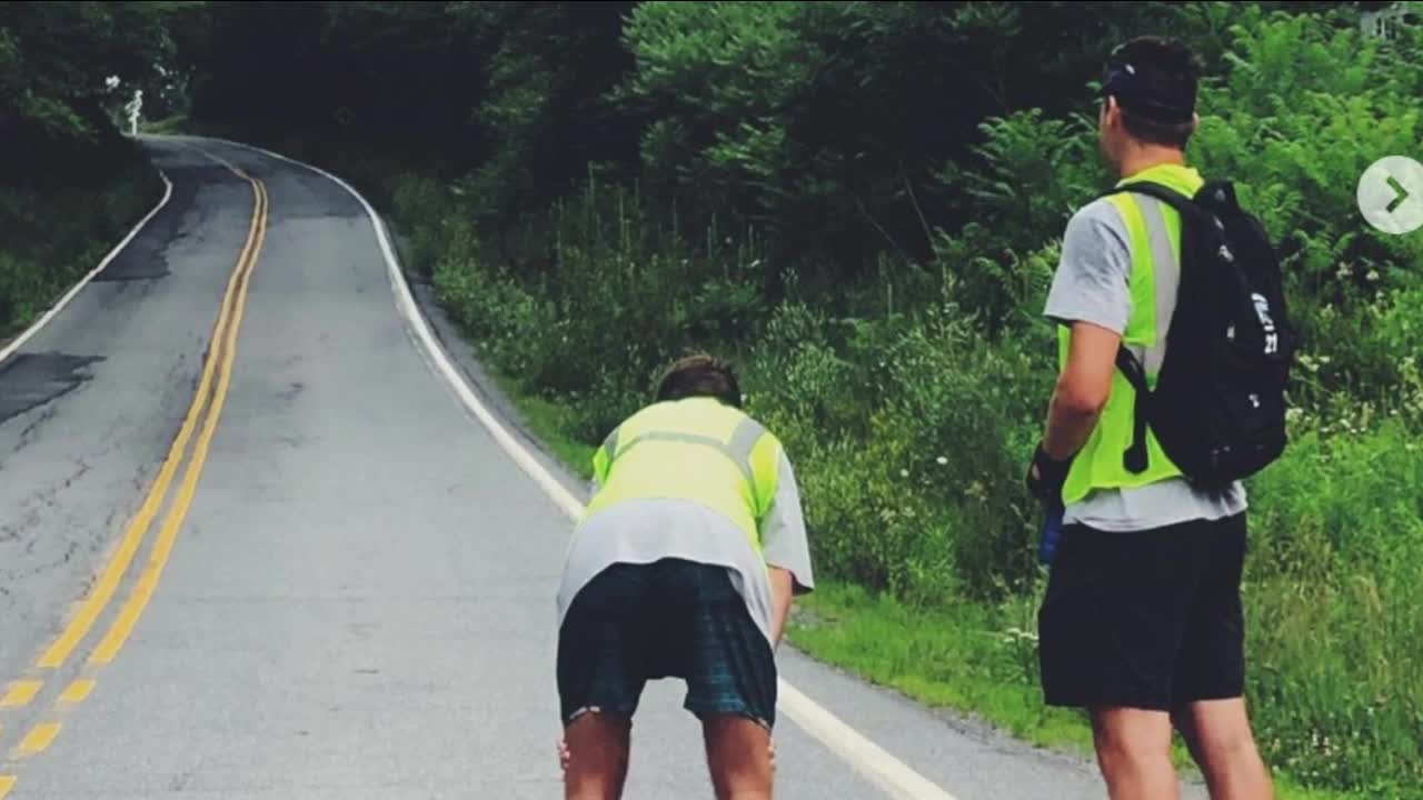 2 men rollerblading from Boston to Michigan for charity make stop in Cleveland