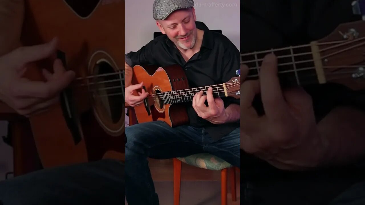 She Loves You - Beatles Fingerstyle Guitar - Adam Rafferty #shorts