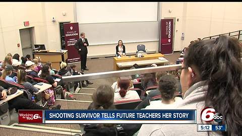 Teacher who survived Florida school shooting tells future teachers her story