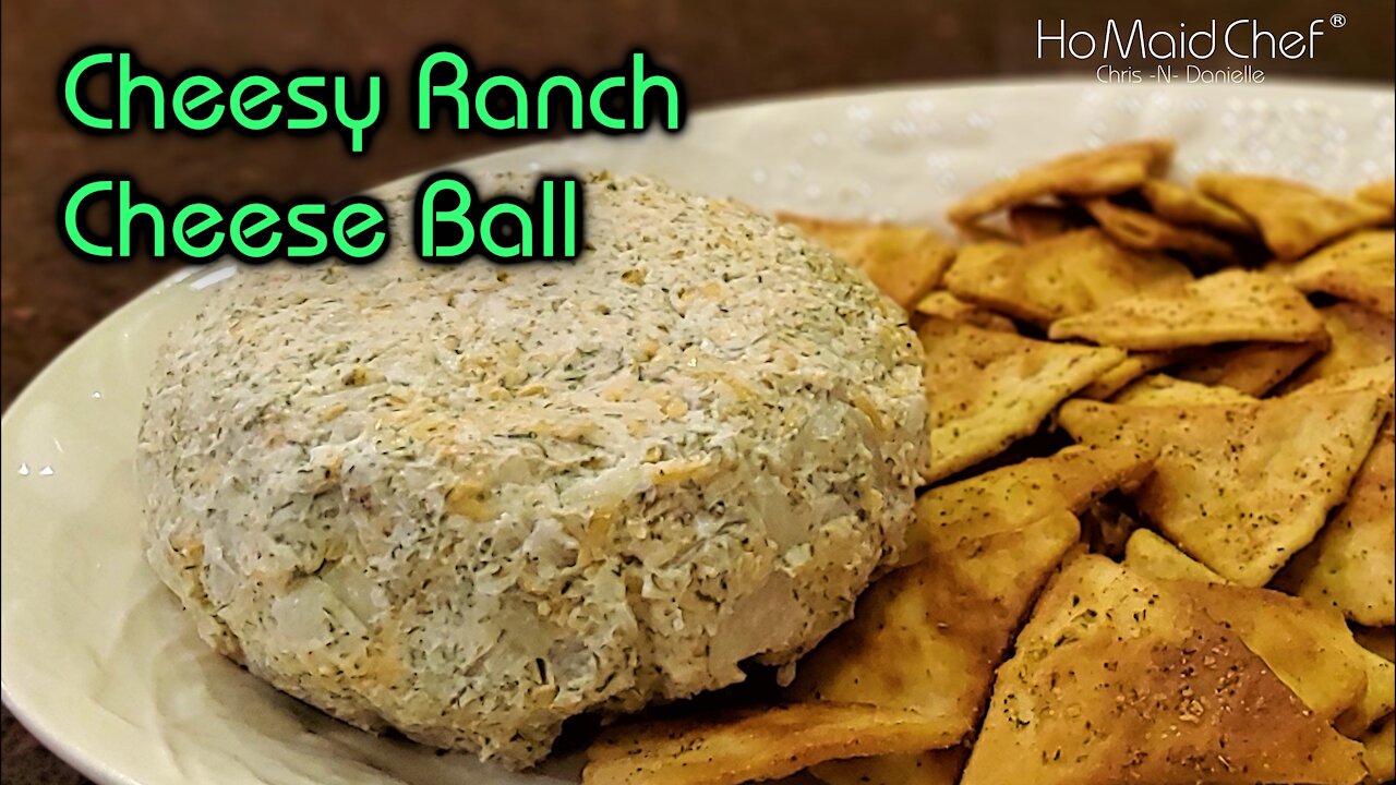 Cheesy Ranch Cheese Ball | Dining In With Danielle